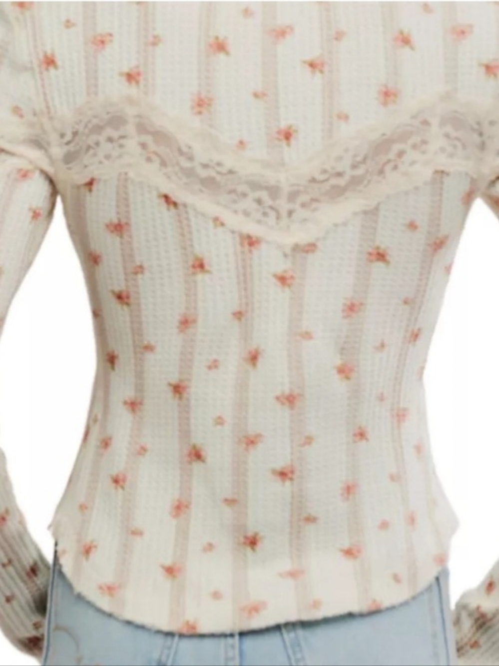 NWT Free People Let's Party Floral Cardi Tea Party Combo (M) - Picture 2 of 4